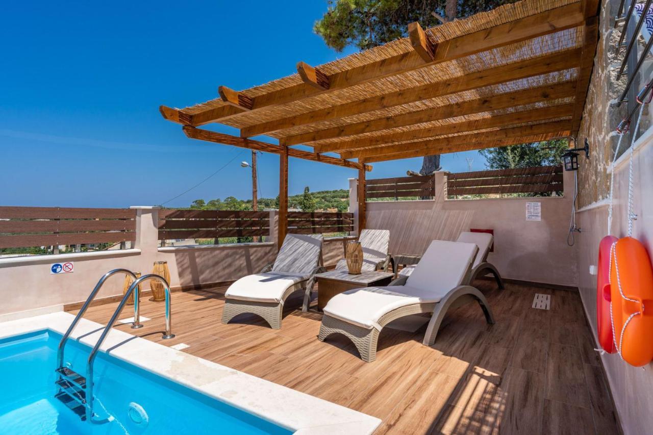 Aggel'S House - Stone House - Private Pool - Courtyard - Countryside Views Villa Kato Episkopi Bagian luar foto