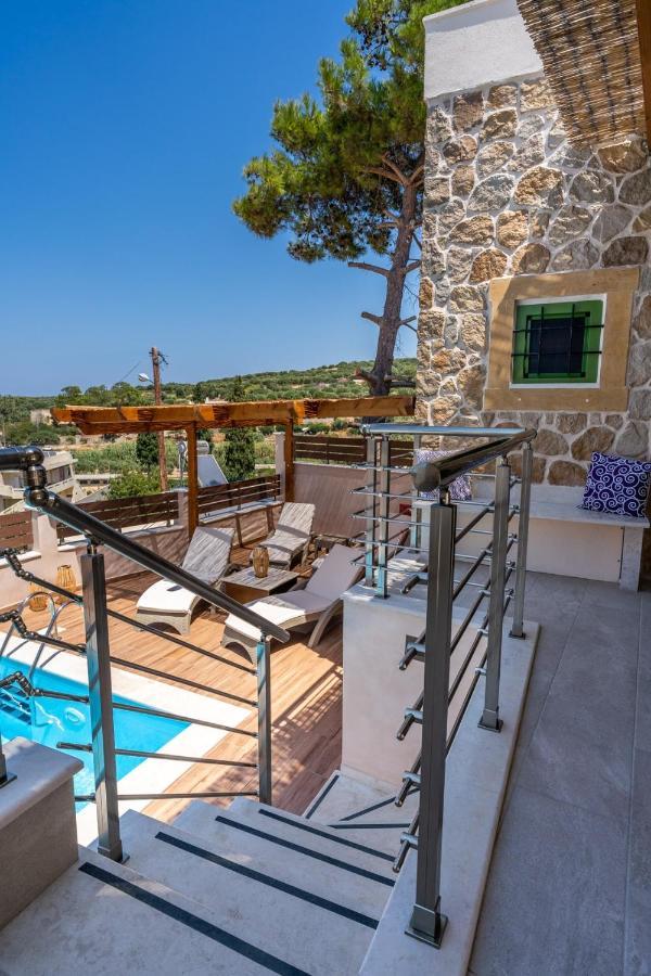 Aggel'S House - Stone House - Private Pool - Courtyard - Countryside Views Villa Kato Episkopi Bagian luar foto