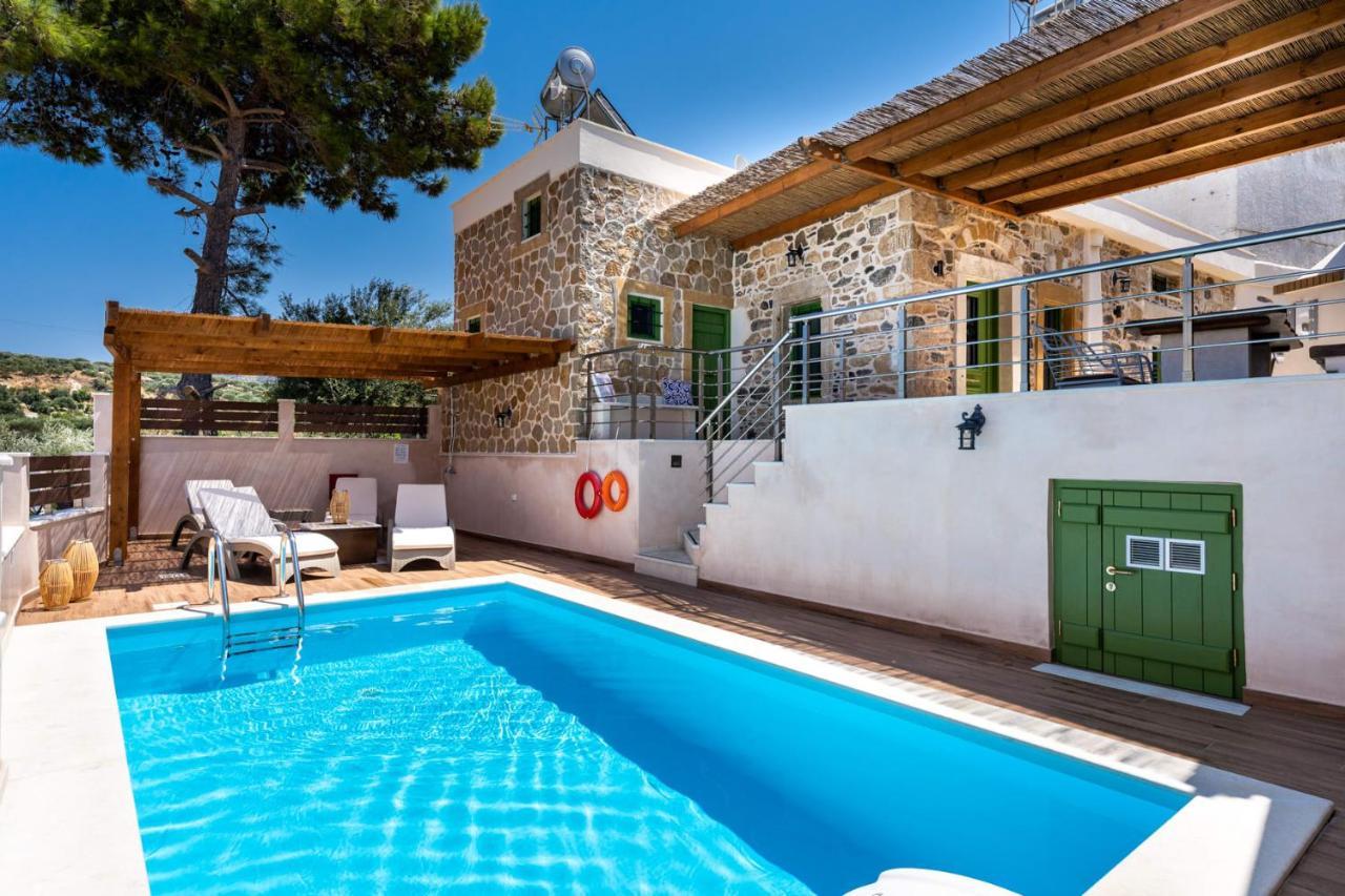 Aggel'S House - Stone House - Private Pool - Courtyard - Countryside Views Villa Kato Episkopi Bagian luar foto